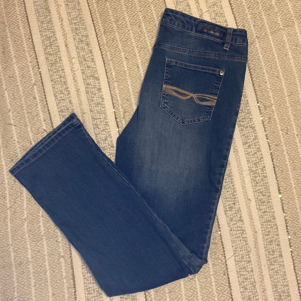 Buffalo David Bitton Misha Mid-rise Straight Leg Stretch Jeans Size 12